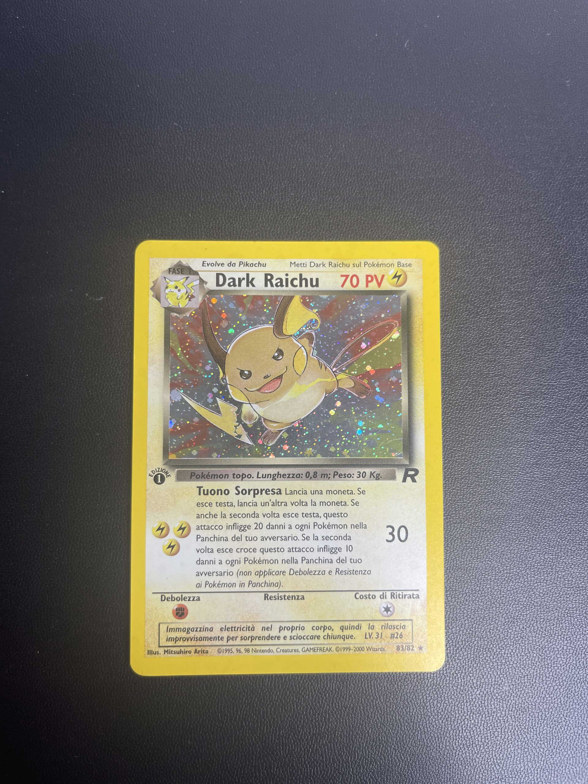 Pokemon Dark selling Raichu Team Rocket