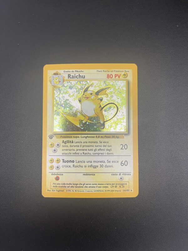 14/102 Raichu Holo Prima Edizione Mint | Set Base (IT) - immagine 2