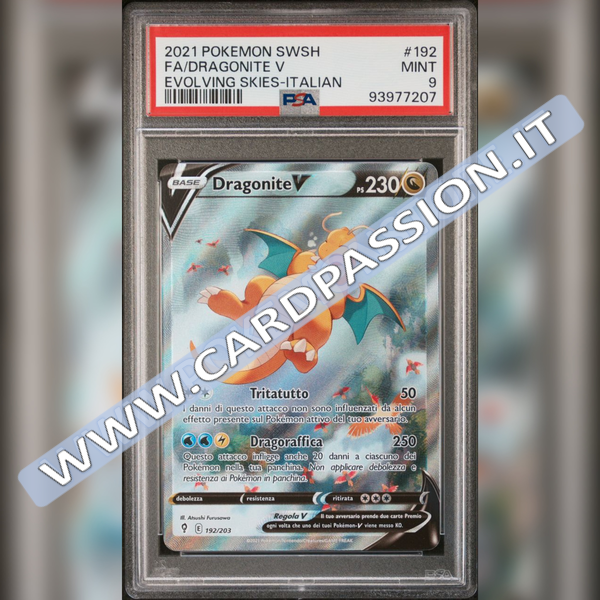 192/203 Dragonite V (Alternative Art) | Evoluzioni Eteree – PSA 9