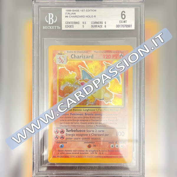 4/102 Charizard Holo Prima Edizione | Set Base – BGS 6