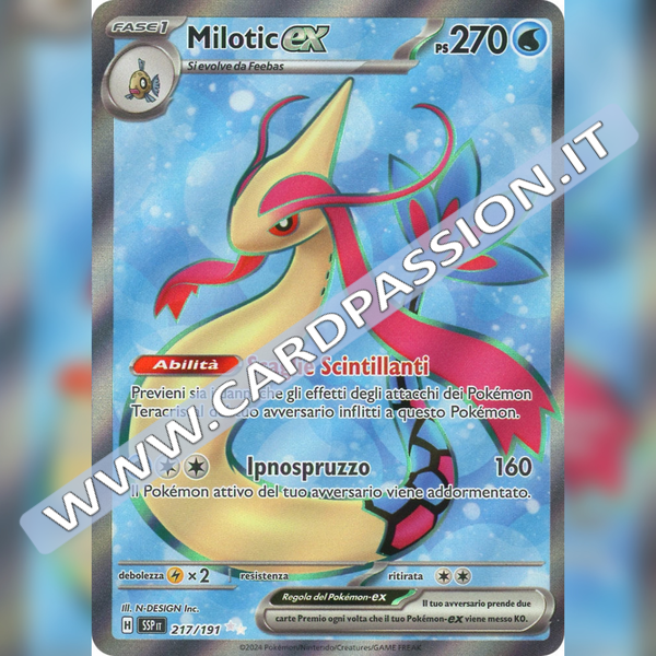 217/191 Milotic ex (Full Art) | Scintille Folgoranti