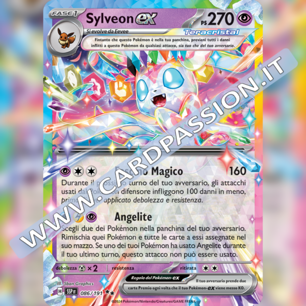 086/191 Sylveon ex Teracristal | Scintille Folgoranti