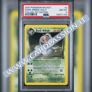 2/82 Dark Arbok Holo Prima Edizione | Team Rocket - PSA 8