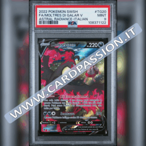 TG20/TG30 Moltres di Galar V | Lucentezza Siderale - PSA 9